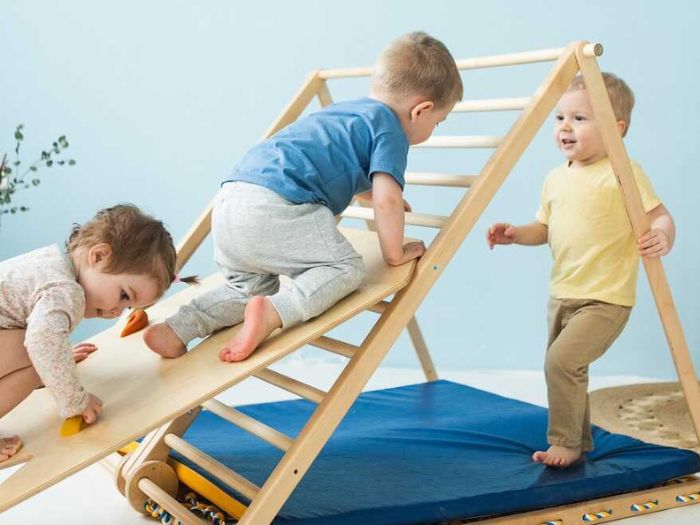 Indoor playground equipment for the home allows healthy climbing ...