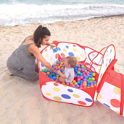 3-Piece Children's Play Tent Tunnel Playground Pop-up Playhouse Kids Tent with Crawling Tunnel