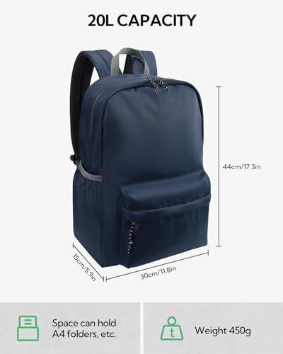 Sac à dos scolaire léger : sac à dos scolaire décontracté avec compartiment pour ordinateur portable sac à dos de randonnée