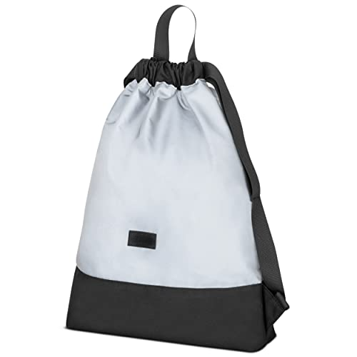 Gym Bag Reflective - No 7 - Backpack for sports and festival - bag backpack small with inside pocket - outside pocket for quick access