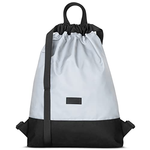 Gym Bag Reflective - No 7 - Backpack for sports and festival - bag backpack small with inside pocket - outside pocket for quick access