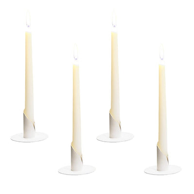 Candle holder 4 pieces, Candlelight Dinner candle holder, Ideal for stick candles for living room and bedroom decoration