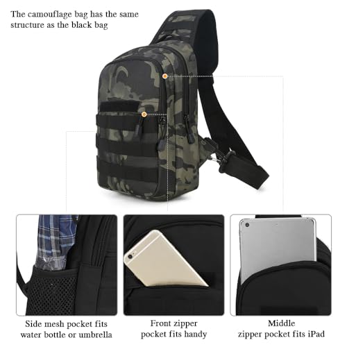 Tactical Chest Bag Militärische Umhängetasche Tactical Chest Sling Pack Crossbody Bag