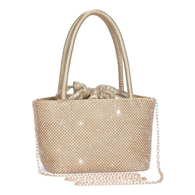 Clutch Abendtasche Glitzer Umhängetasche kleine Strass Handtasche Umhängetasche Kette Tasche Hochzeit Party Disco