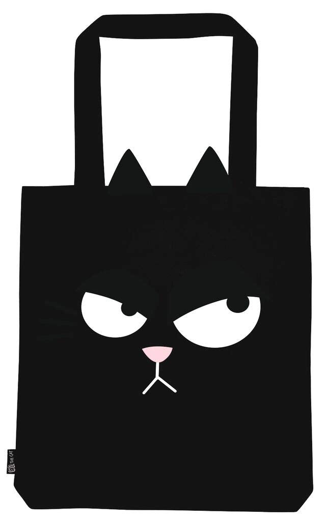 le chat Shopper | sac fourre-tout en coton | sac en tissu pour le shopping, le bureau ou l'université