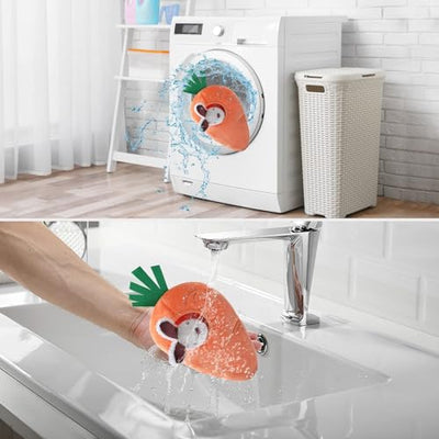 Jouets pour Chiens Peluche Cacher et Cacher Jouet de Jeu Lapin et Carotte Paquet de 5 Orange et Blanc