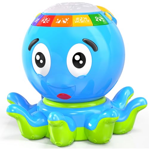 Octopus crawling baby toy with light & music children's toy