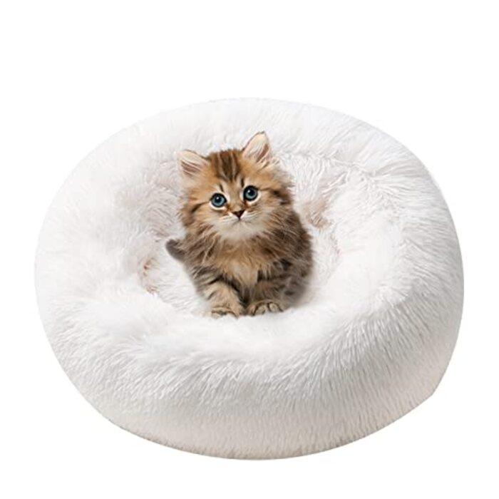 Cat Pillow Dog Bed Pet Bed Fluffy for Small, Medium Dogs, Cats and Other Pets (50cm)