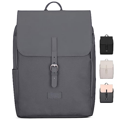 Backpack Small Dark Grey - Ida - Small backpack for leisure, university or city - With laptop compartment (up to 13 inches) - Elegant & Sustainable - Water repellent