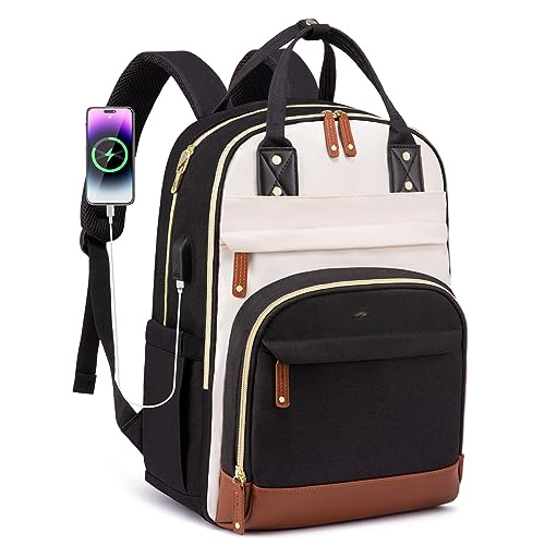 Laptop Backpack 15.6 Inch School Backpack Teenage Waterproof School Bag Anti-Theft with Laptop Compartment for School Travel Work Lightweight