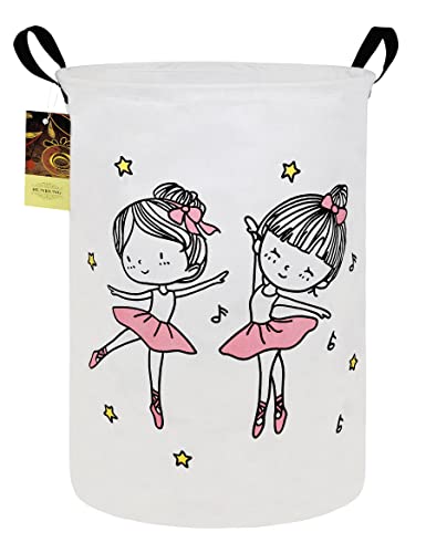 Laundry Hamper,Large Canvas Fabric Lightweight Storage Basket Toy Organizer Dirty Clothes Collapsible Waterproof