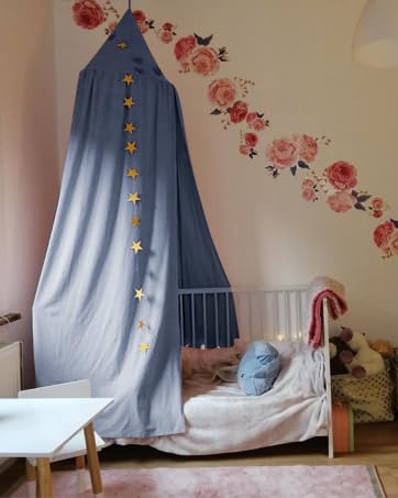 Baby Baldachin, Bett Kinderzimmer Bettvorhang Baumwolldekoration Moskitonetz