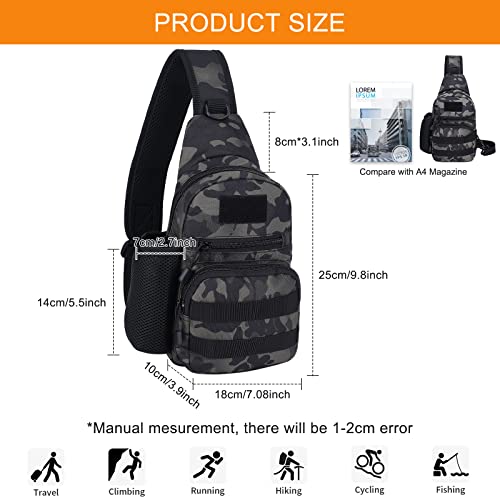 Tactical Chest Bag Military Shoulder Bag Tactical Chest Sling Pack Crossbody Bag