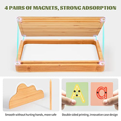 Training letters and drawing toy wooden sand table Learning toy for early motor development in children