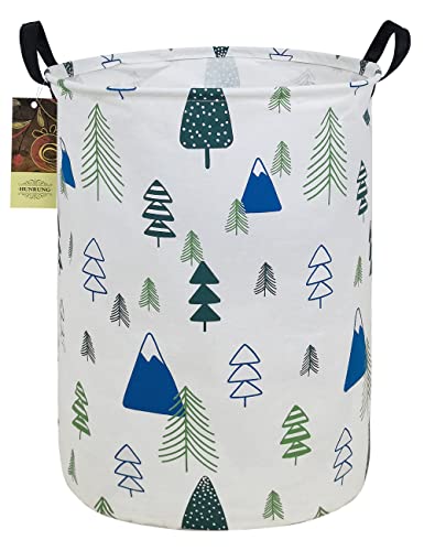 Laundry Hamper,Large Canvas Fabric Lightweight Storage Basket Toy Organizer Dirty Clothes Collapsible Waterproof