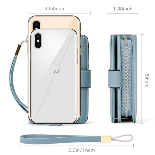 Wallet Zipper with Coin Pocket & RFID Protection
