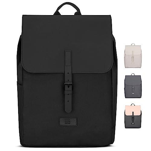 Backpack Small Black - Ida - Small backpack for leisure, university or city - With laptop compartment (up to 13 inches) - Elegant & Sustainable - Water repellent