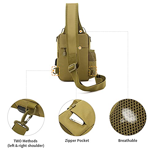 Tactical Chest Bag Militärische Umhängetasche Tactical Chest Sling Pack Crossbody Bag