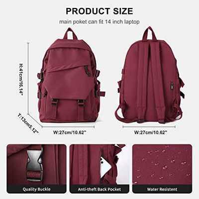 Lightweight School Bag Casual Daypack College Laptop Backpack Waterproof Travel Backpack for Sports High School Middle Bookbag