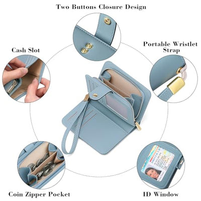 Wallet Zipper with Coin Pocket & RFID Protection
