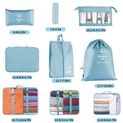 Koffer Organizer Set 10 Stück Packing Cubes Set Koffer Organizer Set Packing Cubes