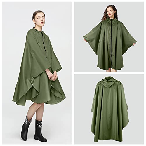 Regenponcho Atmungsaktives Regencape Leichte Regenjacke Regenjacke Regenmantel als Picknickdecke Sonnensegel