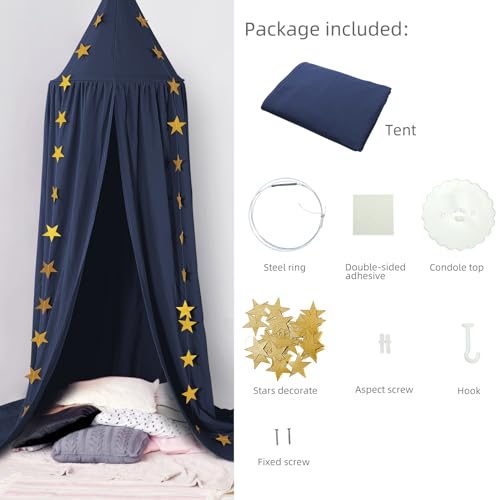 Baby canopy, bed canopy children, babies bed nursery bed curtain cotton decoration mosquito net for princess play tents