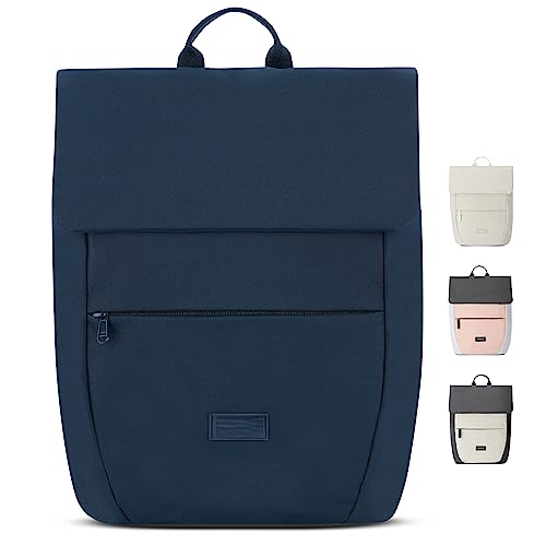 Backpack Small Blue - Ronja - Modern day backpack with laptop compartment for university business city - 10L - Sustainable - Water repellent