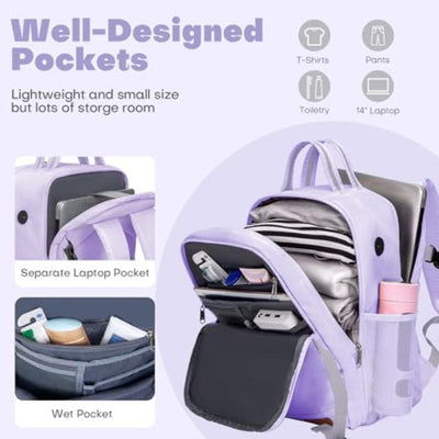 Hand Luggage Backpack Laptop Bag Airplane Carry on Luggage Underseat Cabin Bag