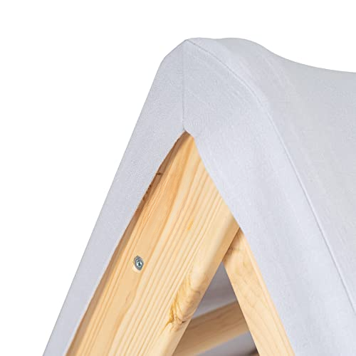 Kletterdreieck Haus mit faltbarem 59x61cm Indoor-Klettergerüst für das Kinderzimmer, Leinen,