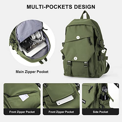 Lightweight School Bag Casual Daypack College Laptop Backpack Waterproof Travel Backpack for Sports High School Middle Bookbag