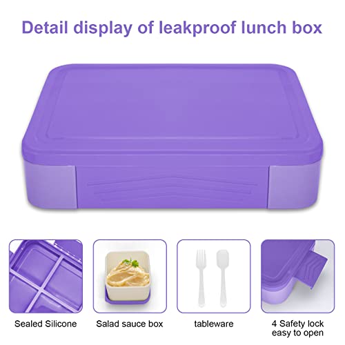 Leak-proof lunch box for children, bread box, snack box, perfect for school, kindergarten & outings