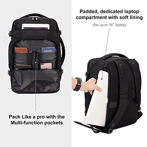 Backpack for Ryanair Aeroplane Travel Backpack Hand Luggage Laptop Daypacks PET Recycled Environmentally Friendly Backpack Waterproof Under Seat 20 L