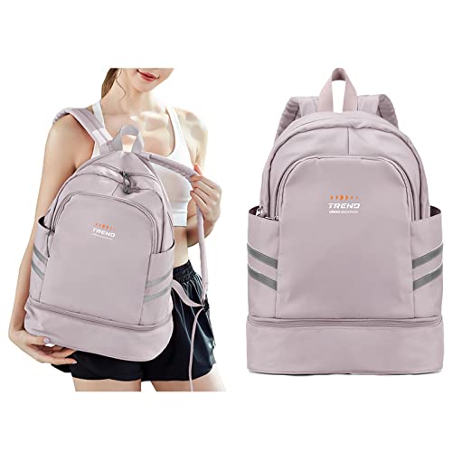 Großer Reiserucksack, faltbarer Laptop-Reiserucksack, wasserdichter Outdoor-Sportrucksack, lässiger Schulrucksack, verstaubarer Fitness-Rucksack mit Schuhfa