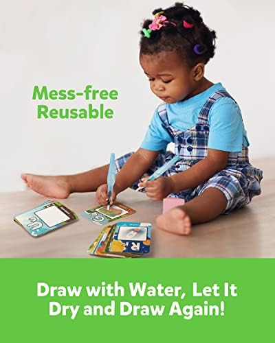 Alphabet cartes à colorier dans l'eau, Aqua Painting Doddle flashcards, dessin de 26 lettres ABC mots, jouet d'apprentissage éducatif