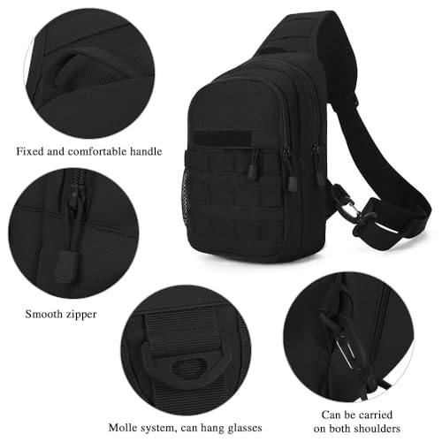 Tactical Chest Bag Military Shoulder Bag Tactical Chest Sling Pack Crossbody Bag