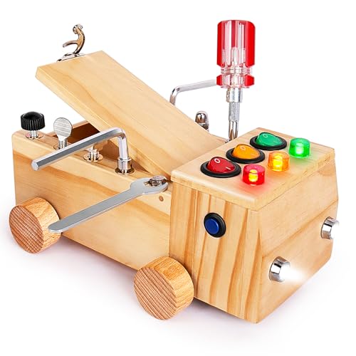 Busy Board toy Activity Board Wooden toy Motor skills toy