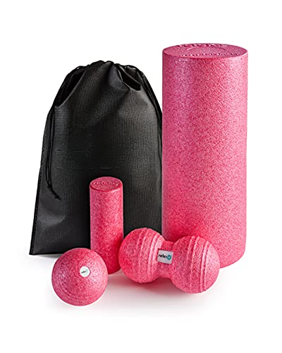 Fascia Starter Set 5-piece, fascia rollers/fascia balls for tension & adhesions