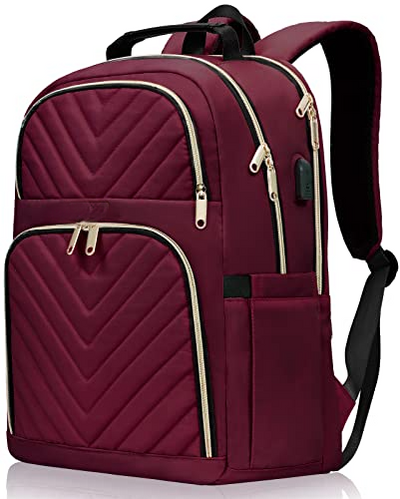 Schulrucksack Teenager mit USB-Ladeanschluss, Laptop-Rucksack Stylish Daypack Wasserdicht für die Schule