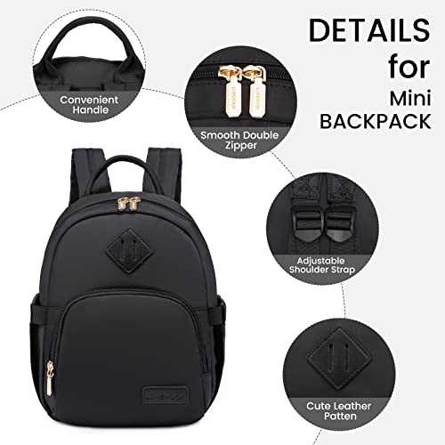 Backpack, Waterproof Small Backpacks Bag 2 in 1 Daypack Elegant, Modern School Backpack Travel Backpack