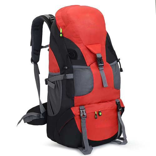 50L Lightweight Waterproof Hiking Backpack, Outdoor Sports Daypack Travel Bag for Climbing Camping Traveling