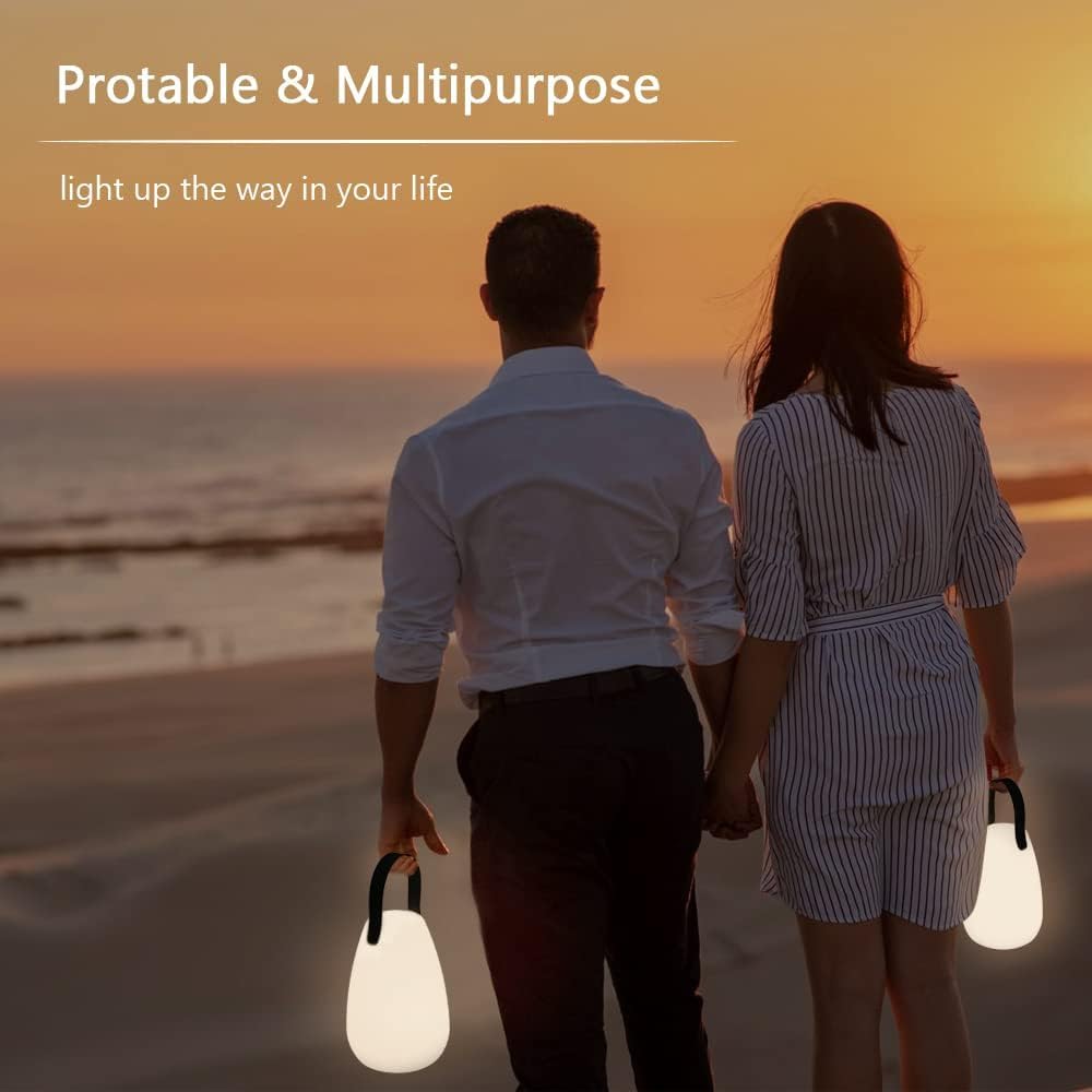 Outdoor Lamp LED Rechargeable Battery Table Lamp Portable Wireless Dimmable Table Lamp