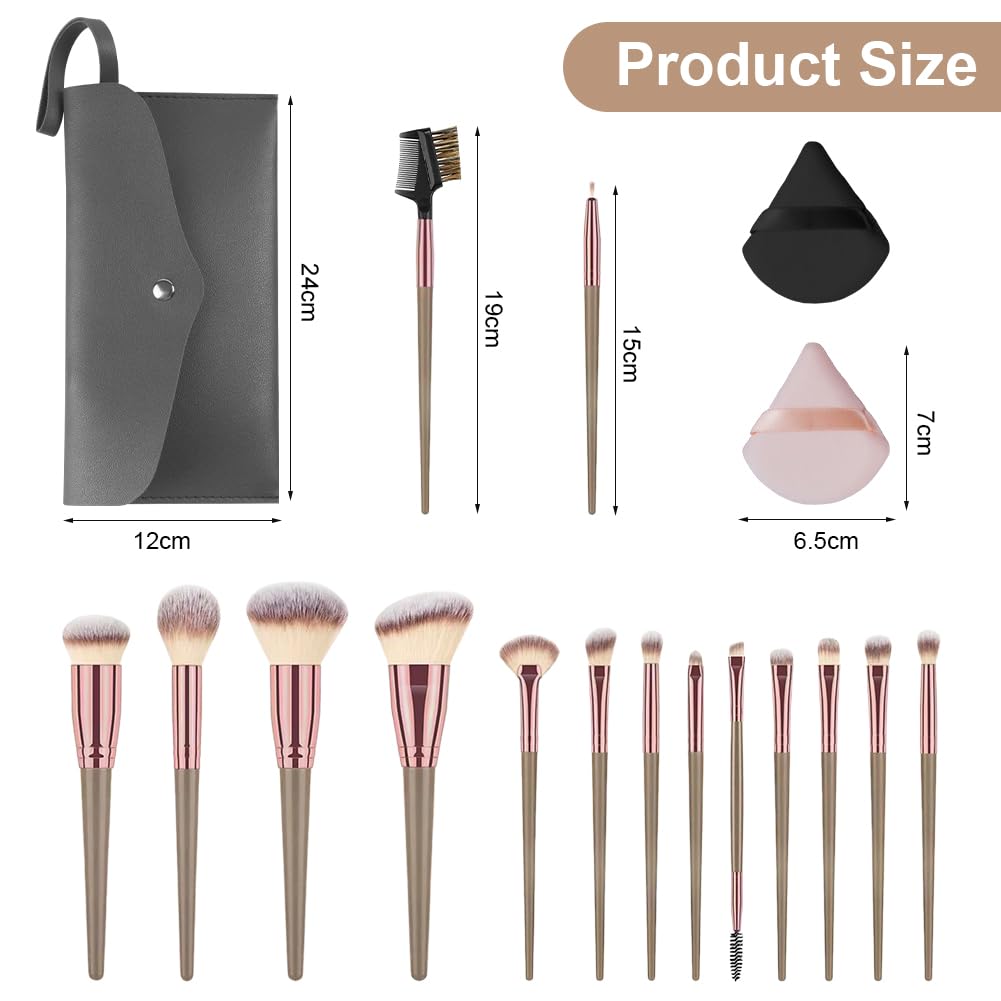 Brush Set Makeup, 15 Piece Professional Brush Set