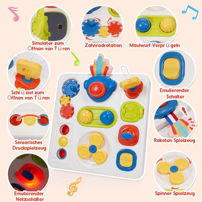 9 in 1 baby motor activity toy Sensory toy Baby baby cube toy Busy Board