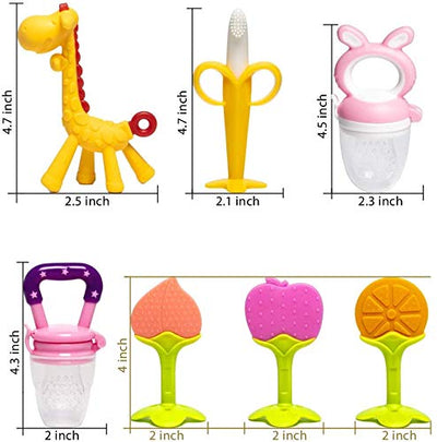 Beißring für Babys 6 Stück Beißring Spielzeug