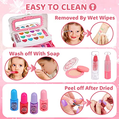 Make-up Kit, 54PCS Washable Make-up Kids, Toys Kids