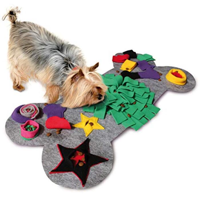 Sniffing Carpet I Dog Toy Intelligence Toy Dog Food Blanket Sniffing Mat Search Mat Dogs Gift (Small)