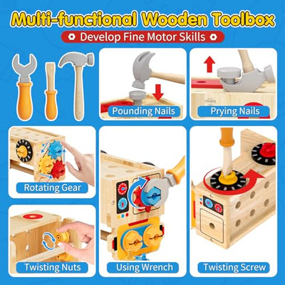 Castle toolbox children's workbench children's toys