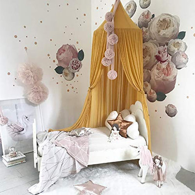 Baby canopy canopy for children baby princess chiffon hanging mosquito net for bedroom decoration for bed and bedroom