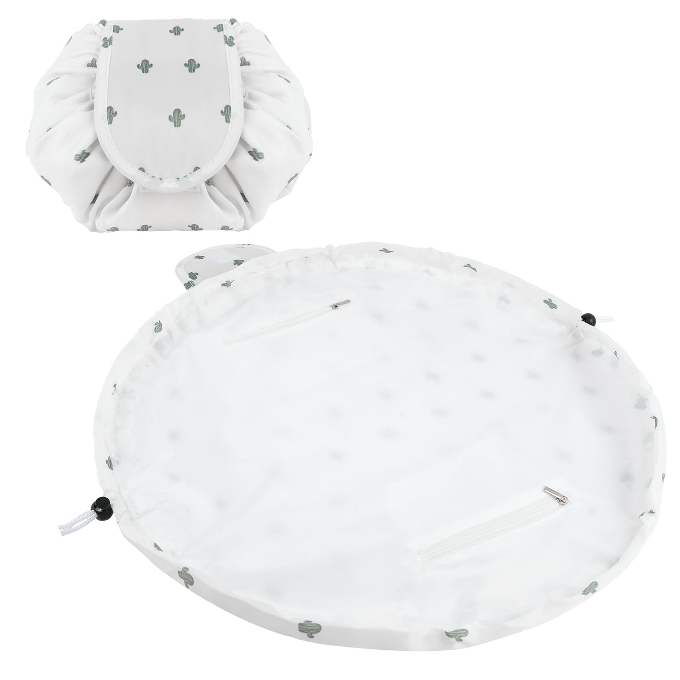 Trousse de maquillage de grande capacité avec cordon, trousse de maquillage de voyage portable